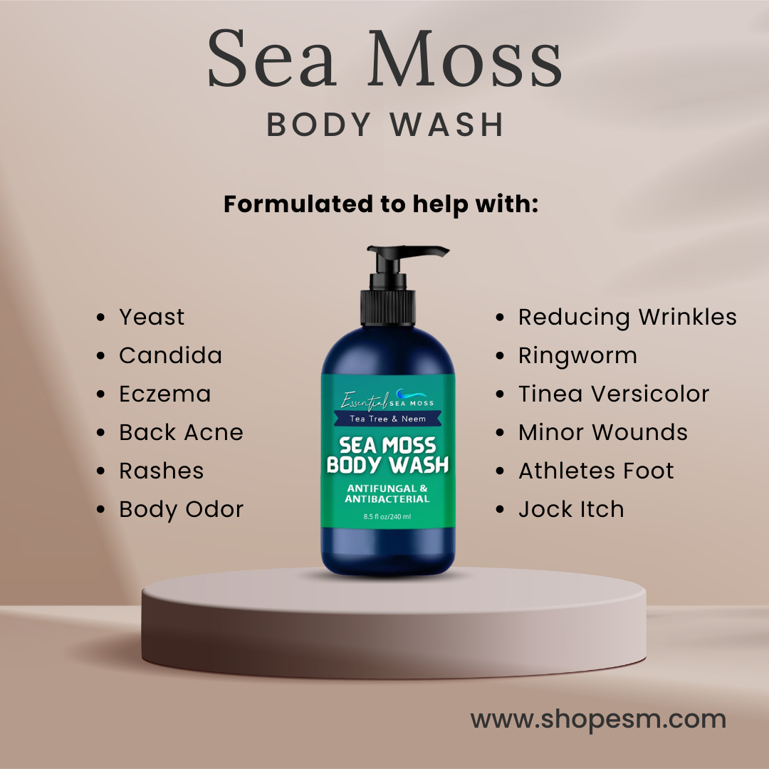 Sea Moss Body Wash Infused with Tea Tree & Neem